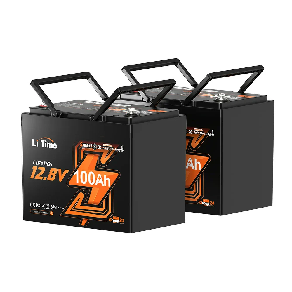 LiTime 12V 100Ah Group 24 Bluetooth Lithium Battery with Self Heating - Image 12
