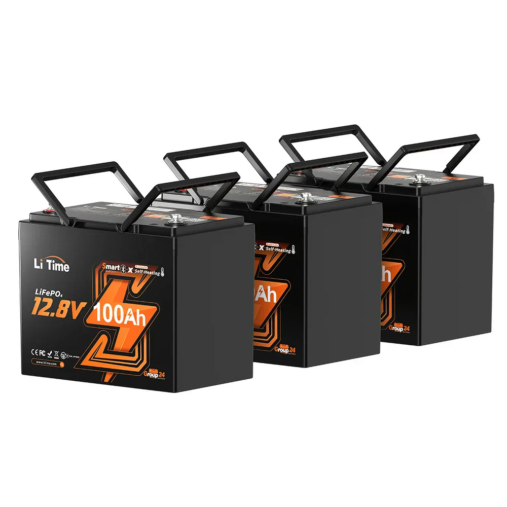 LiTime 12V 100Ah Group 24 Bluetooth Lithium Battery with Self Heating - Image 13