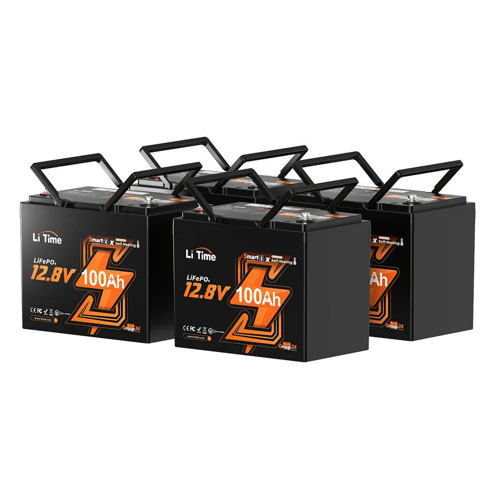 LiTime 12V 100Ah Group 24 Bluetooth Lithium Battery with Self Heating - Image 14