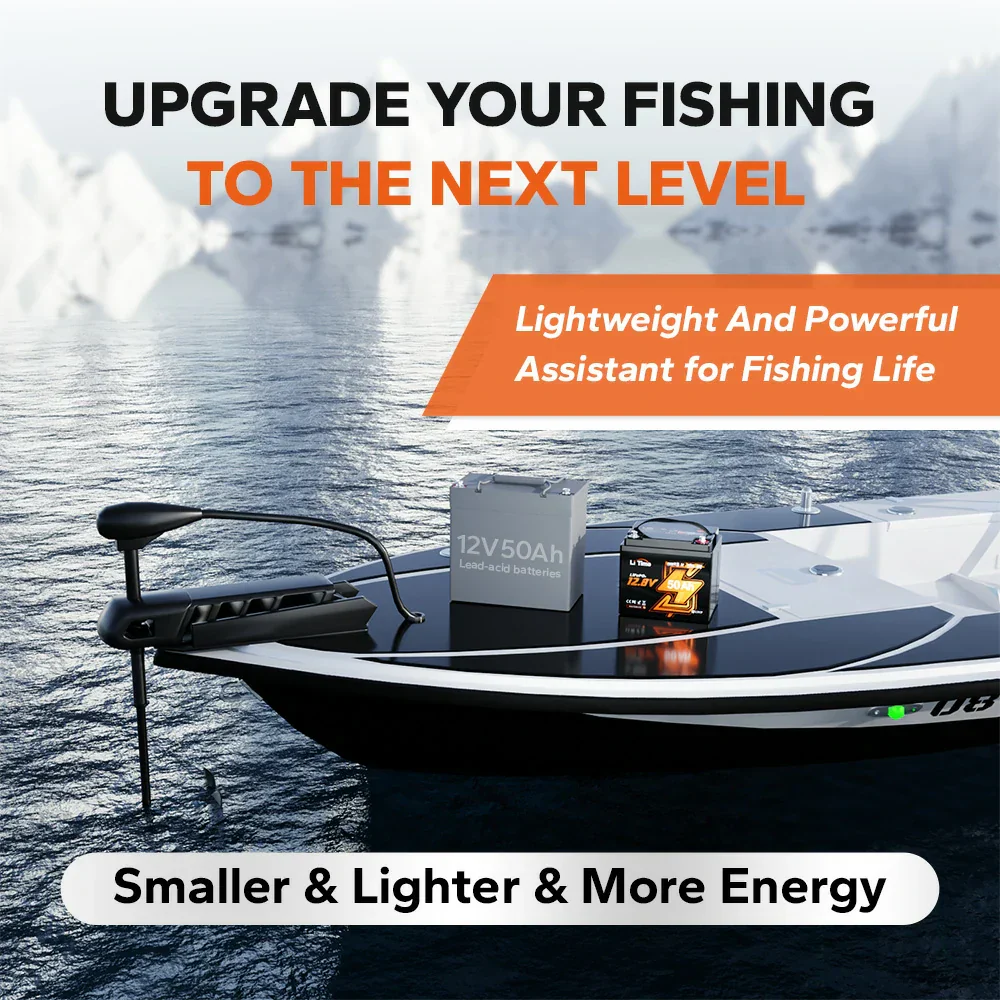 LiTime 12V 50Ah TM Lithium Bluetooth Battery for Trolling Motor - Image 5