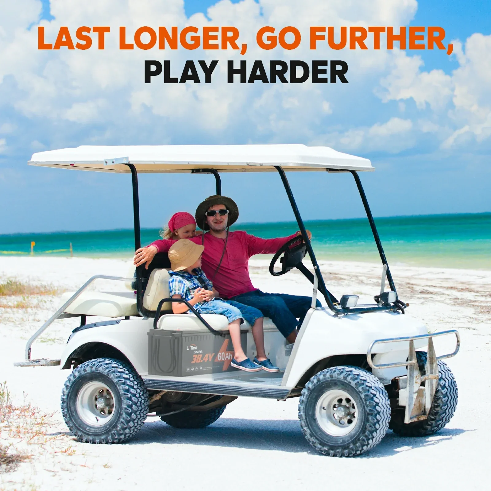 ✅Used✅LiTime 36V 60Ah Lithium Golf Cart Battery - Image 8