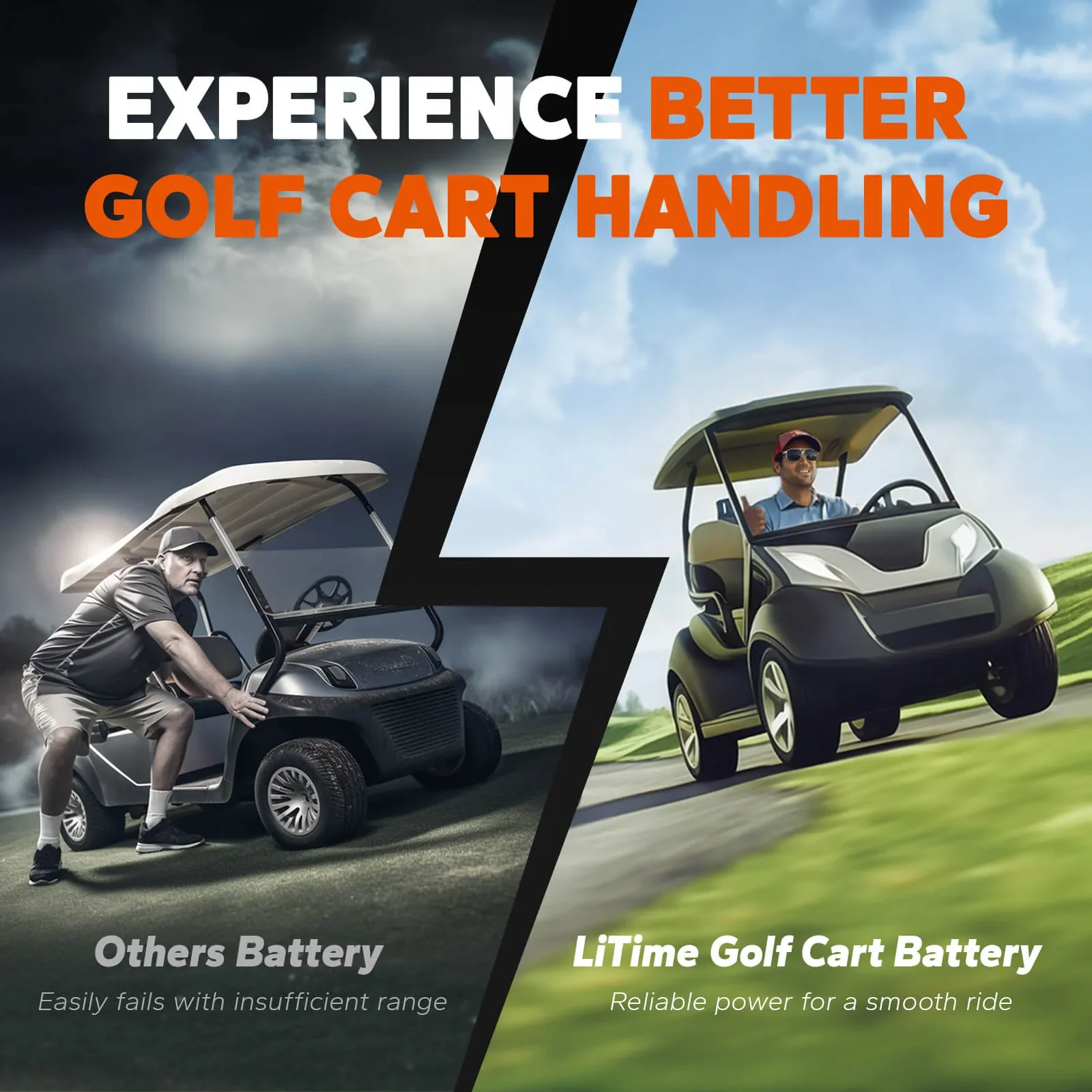 ✅Used✅ LiTime 48V 60Ah Lithium Golf Cart Battery - Image 4