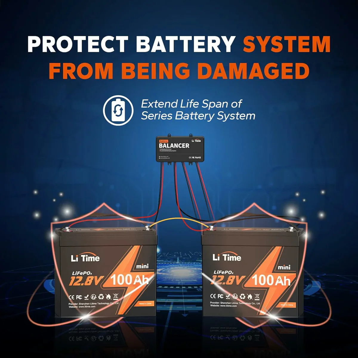 LiTime 48V Battery Balancer for 24V/36V/48V Battery Bank - Image 6