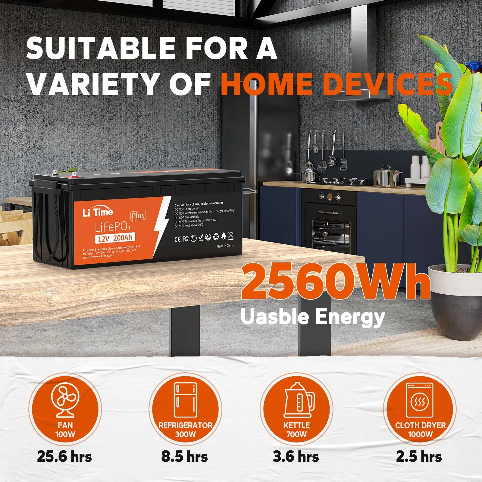 ✅Used✅LiTime 12V 200Ah Plus LiFePO4 Lithium Battery - Image 4