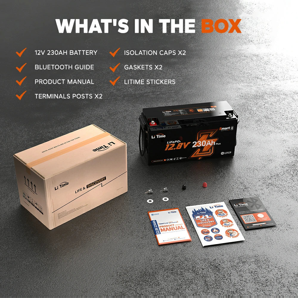 LiTime 12V 230Ah Bluetooth Lithium RV Battery - Image 11