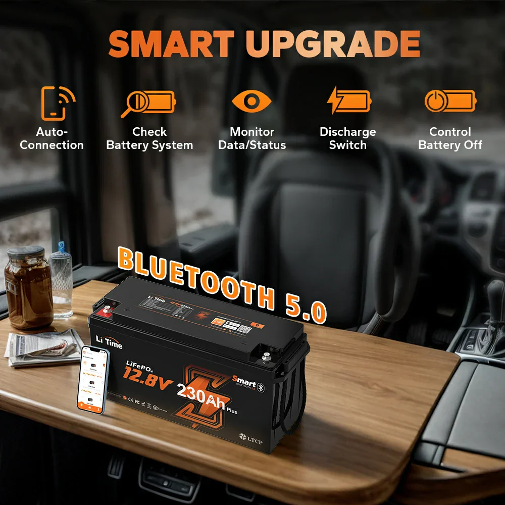 LiTime 12V 230Ah Bluetooth Lithium RV Battery - Image 4